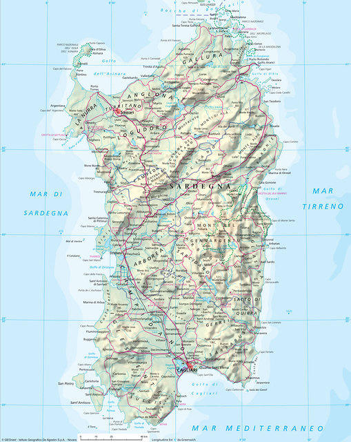 Sardinien Strand Meer Karte 8