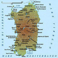 Sardinien Strand Meer Karte 9